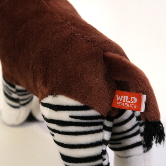 Wild Republic Zebra OKAPI Standing Plush Stuffed Animal Horse Wildlife Brown - Picture 5 of 6